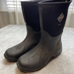 Muck Boot Co Tack Boots Mens 9 Womens 10 Black Classic Waterproof Insulated Farm